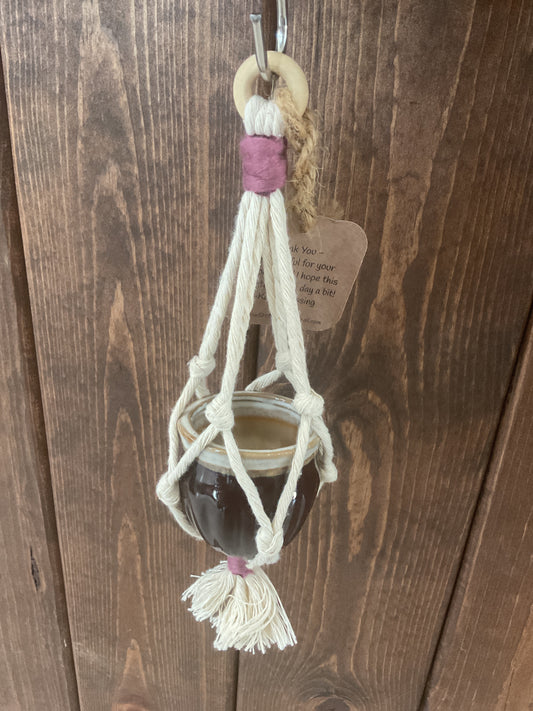 Macrame Plant Holder - Mini