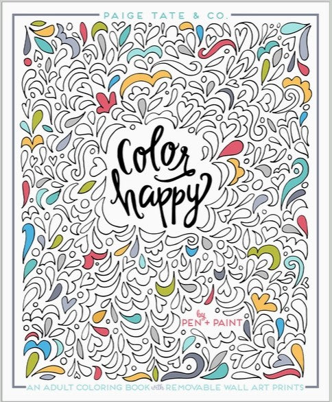 Adult Coloring Book - Color Happy