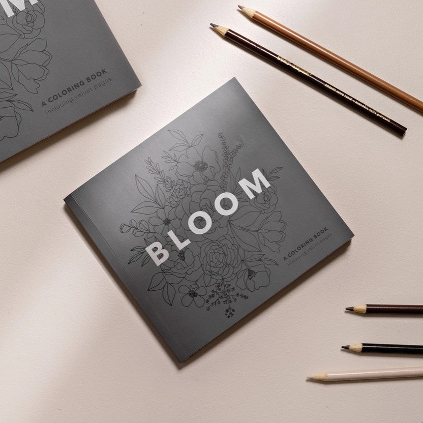 Bloom: A Mini Floral Coloring Book