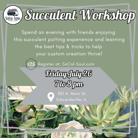 Succulent Workshop - July 26