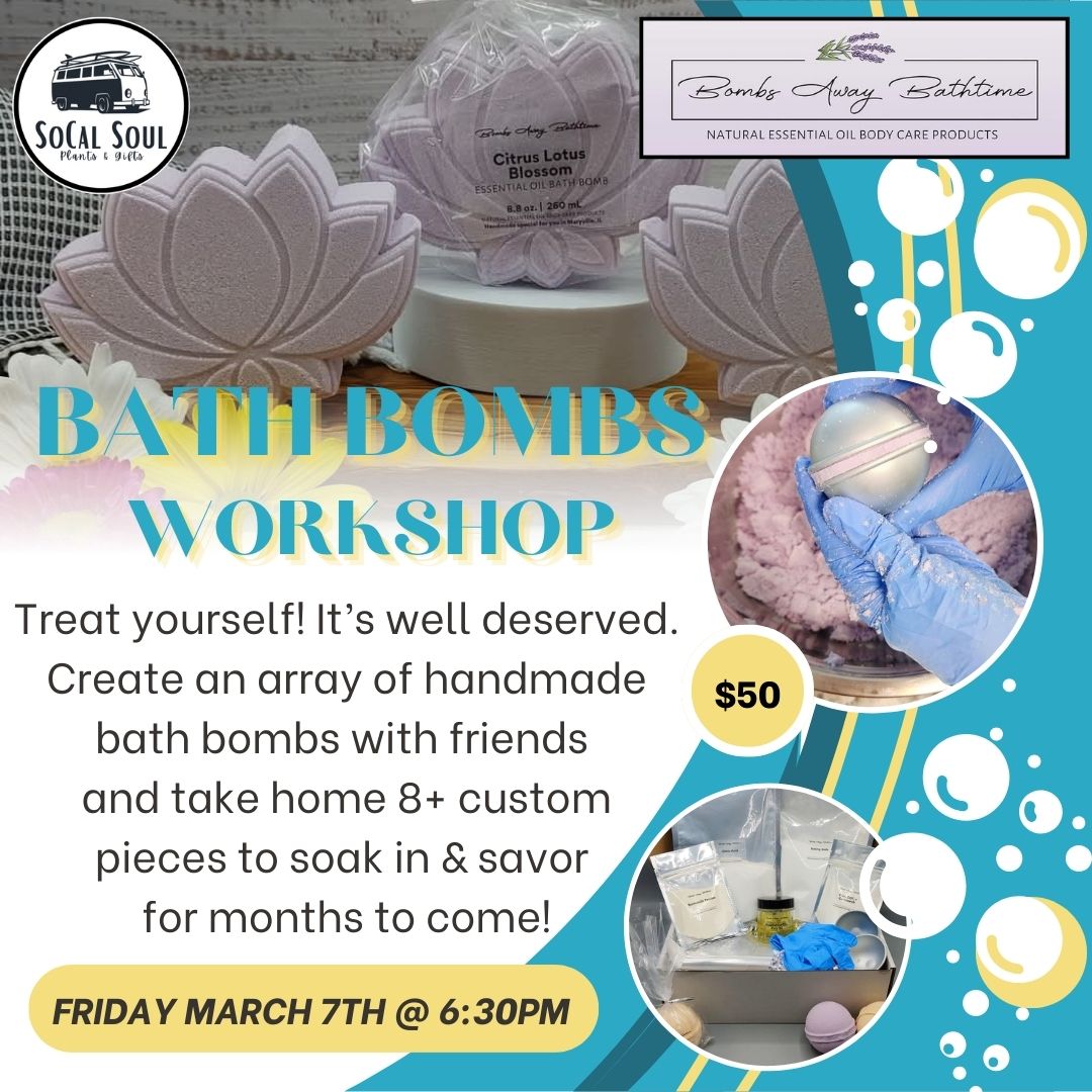 DIY Bath Bomb Creations - March 7th